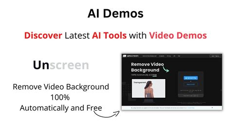 Ai Demos Remove Video Backgrounds Automatically And Free With