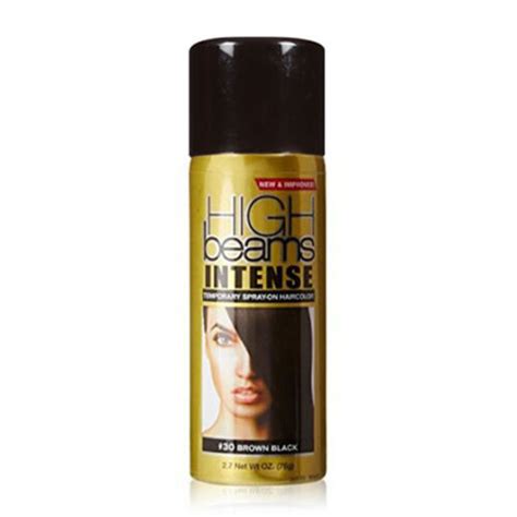 High Beams Intense Temporary Spray On Hair Color 76g Colour 30 Brown Black