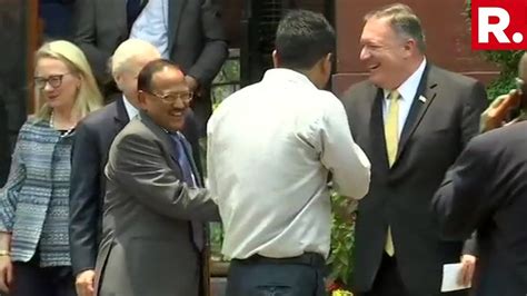 After Pm Modi Us Secretary Of State Mike Pompeo Meets Nsa Ajit Doval