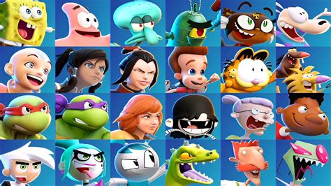 Nickelodeon All Star Brawl 2 All Characters Alternate Costumes