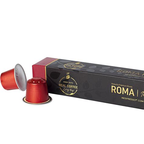 100 Pods Espresso Roma Aluminium Capsules For Nespresso® Real Coffee