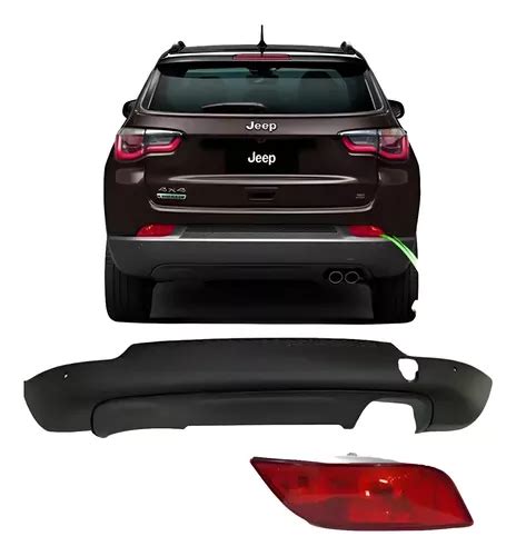 Spoiler Parachoque Traseiro Jeep Compass Refletor Passageiro