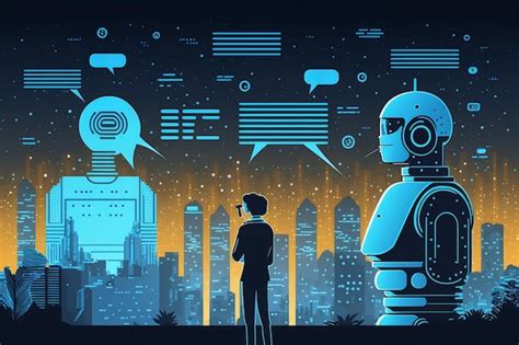 Smart City Mit Robotersystem K Nstlicher Intelligenz Chat Gpt Chatbot