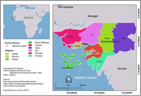 -Administrative regions of Guinea-Bissau. | Download Scientific Diagram