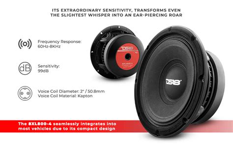 Ds18 8xl800 4 Pro Xl 8 Mid Range Loudspeaker 400 Watts Rms 4 Ohm Pro Midrange 8