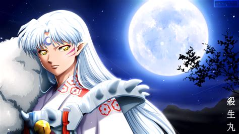 Sesshōmaru Under The Moon Inuyasha Hd Wallpaper By Kortrex