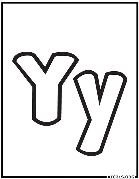 Free Letter Y Coloring Pages Download Atc21s