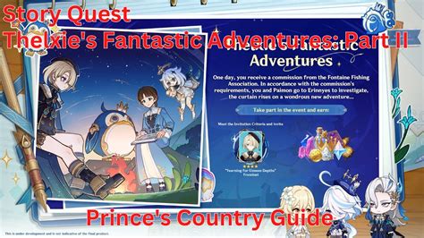 Story Quest Thelxie S Fantastic Adventures Part Ii Prince S Country