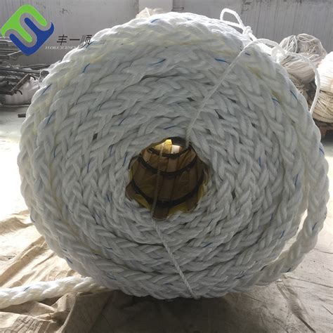 China High Strength Strand Pp Polyester Nylon Mooring Rope Used For