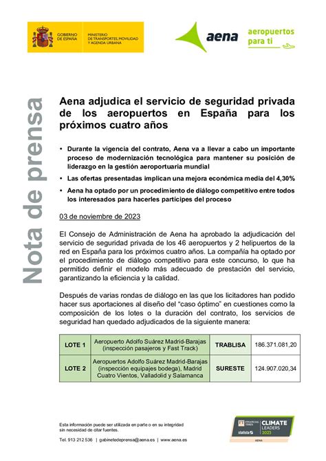 Calaméo Adjudicación Seguridad Privada en Aeropuertos 03 11 2023