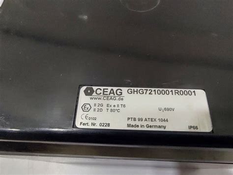 Ceag Ghg R Ptb Atex Ip Explosion Proof Ex E Terminal