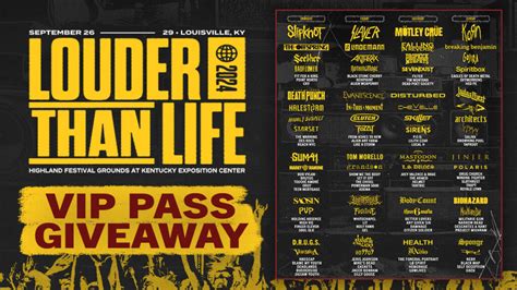 Louder Than Life Festival Tickets Price Rubia Claribel