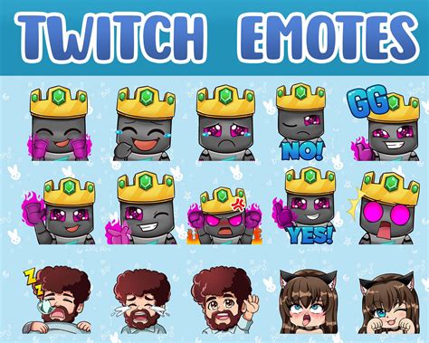 Custom Twitch Emotes Gaming Emotes Drawing Custom Emotes Etsy