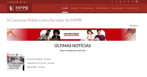 Concurso MP PB certame já tem pagina criada confira