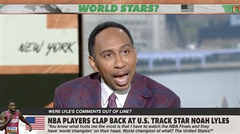 Stephen A Smith Slams Ignorant Noah Lyles On First Take As Bust Up