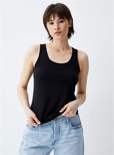 Wide Straps Scoop Neck Cami Slim Fit Twik Women U2019s Basic T