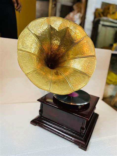 HMV Gramophone Antique Fully Functional Working Phonograpf Etsy India