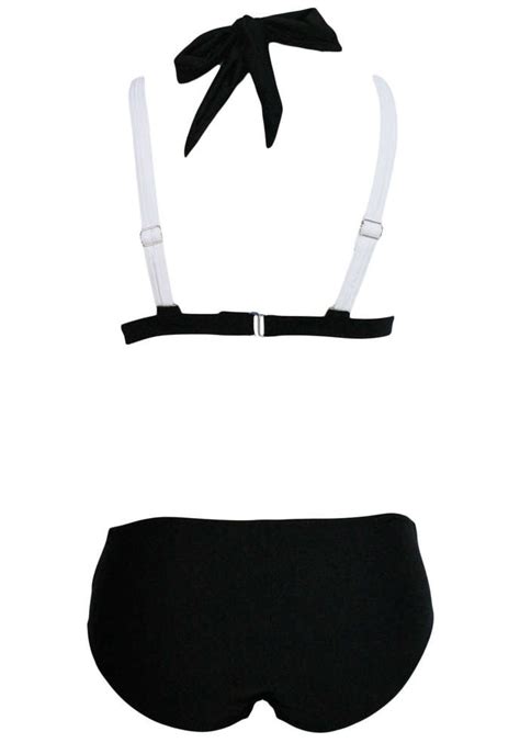 BIKINI GLAMOUR NOIR ET BLANC BOUTIKLA