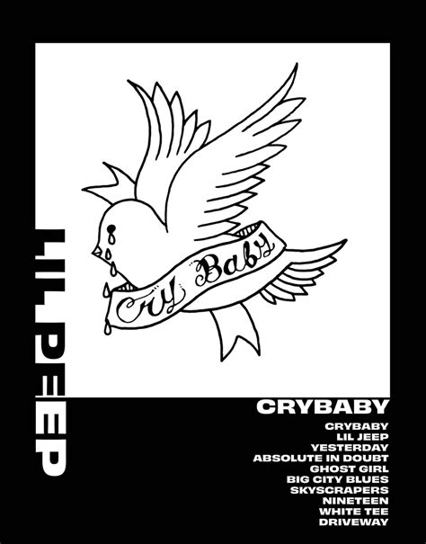 Crybaby Lil Peep 8 X 10 Album Poster Etsy