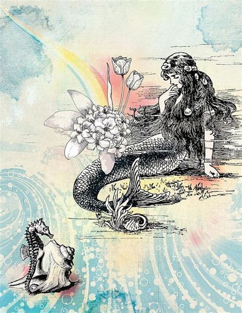 Mermaid La Luxure Art Print By Tartx Mermaid Fairy Mermaid Life