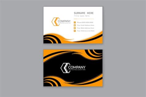 Premium Vector | Creative gold and black visiting card design