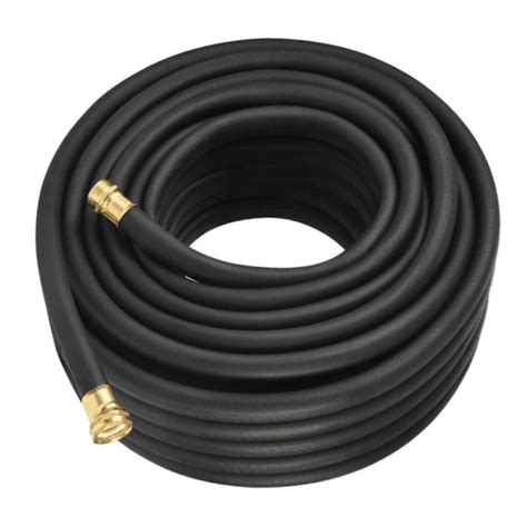 Flexon 58 In X 50 Ft Contractor Duty Rubber Black Hose In The Garden