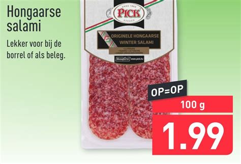 Hongaarse Salami G Aanbieding Bij Aldi