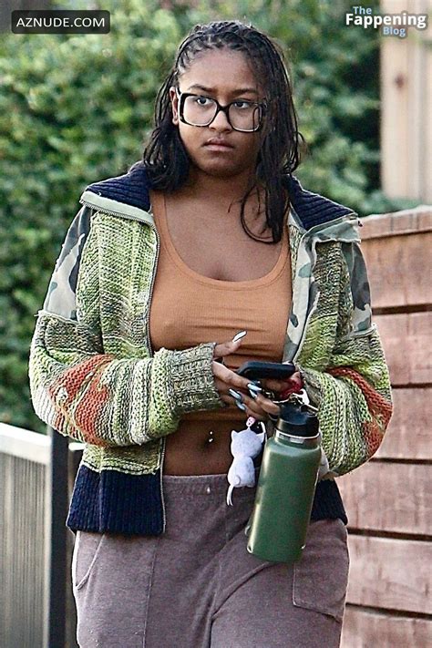 Sasha Obama Flaunts Sexy Midriff In Los Feliz Aznude