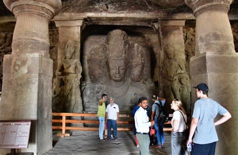 Tourists Visit Elephanta Caves Unesco World Editorial Stock Photo ...