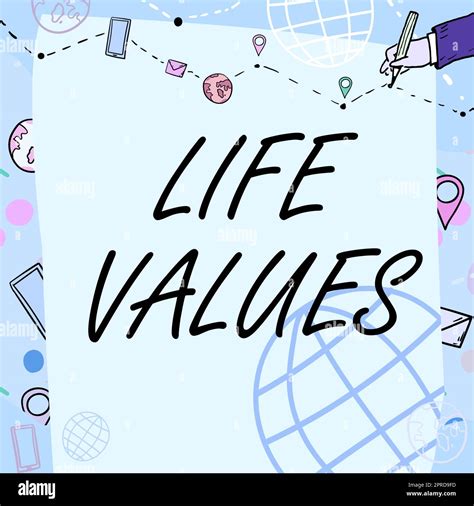 Writing Displaying Text Life Values Word For Things That You Believe