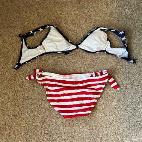 Xhilaration Swim Xhilaration Stars And Stripes Bikini Size M Poshmark