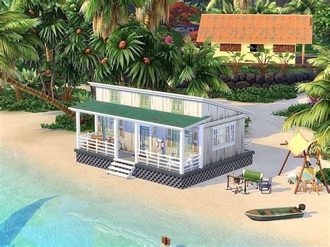 The Sims Resource Beach Shack No CC