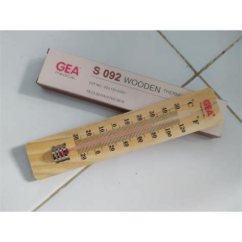 Jual Thermometer Ruangan Gea Thermometer Kayu Gea Wooden