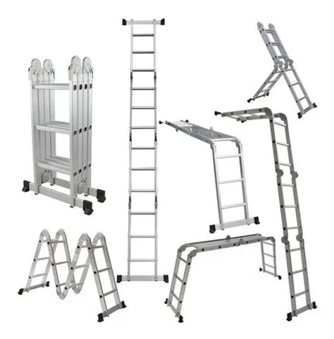 Escalera Andamio Multifuncion Aluminio12es Panther Pal103sp Cuotas