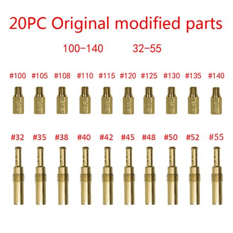 Pcs Pack Motorcycle Carburetor Main Jets Slow Pilot Jets For Pwk Pwm