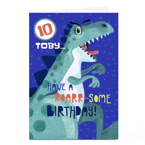 Buy Personalised Bev Hopwood Birthday Card Roarr Some For Gbp 2 29 Card Factory Uk