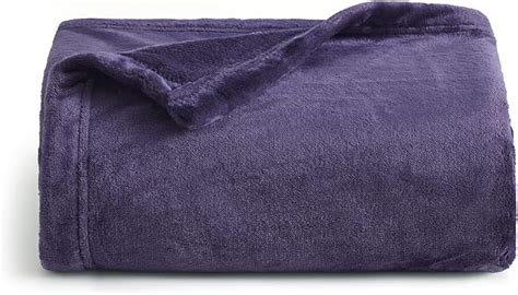 Bedsure Fleece Blanket Throw Blanket Purple 300gsm Throw