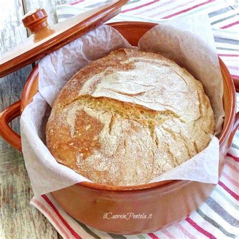 Pane Senza Impasto Cotto In Pentola Ricetta Il Cuore In Pentola