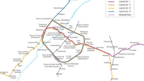 Bruxelles Metro Map