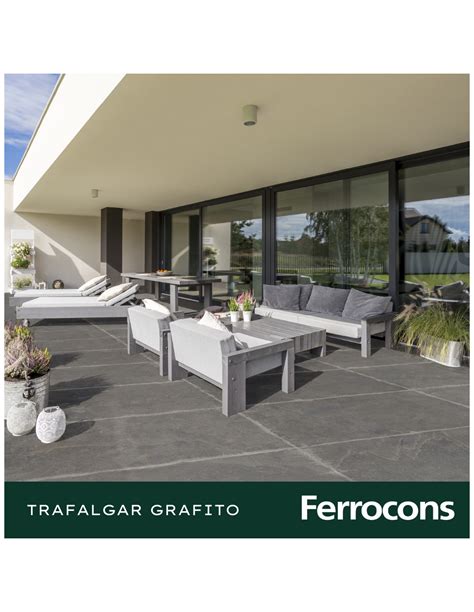 PORCELANATO TRAFALGAR GRAFITO 58X117 CERRO NEGRO