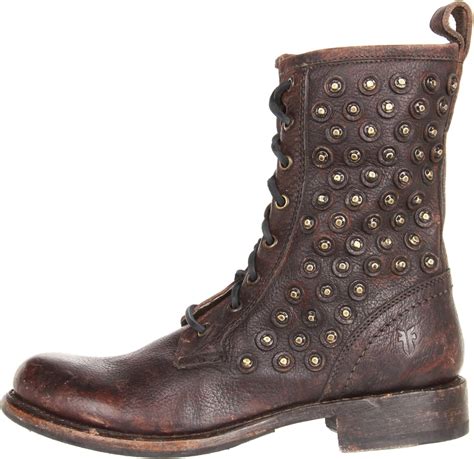 Amazon Frye Women S Jenna Disc Lace Boot Mid Calf