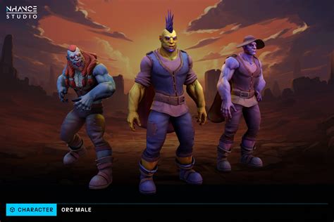 Modular Fantasy Stylized Orc Male D Characters Unity Asset Store