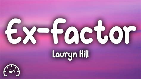 Lauryn Hill Ex Factor Lyrics Youtube