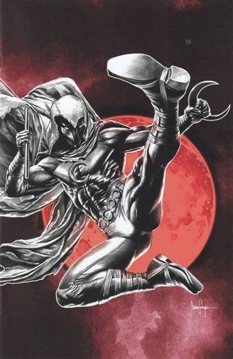 Moon Knight Black White Blood 1 Suayan Virgin Edition Value