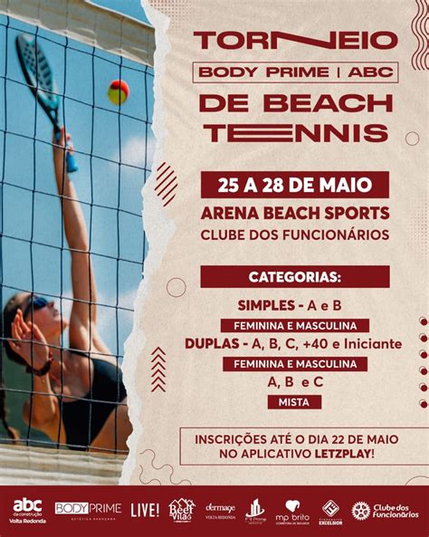 Informa Es Do Torneio Torneio Body Prime Abc De Beach Tennis Clube