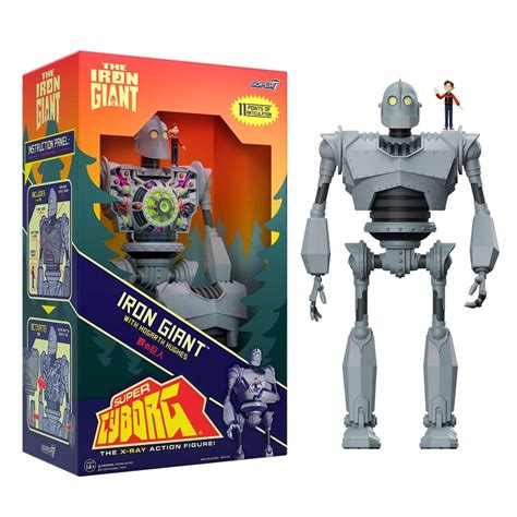 The Iron Giant Super Cyborg Action Figure Iron Giant Full Color 28 Cm