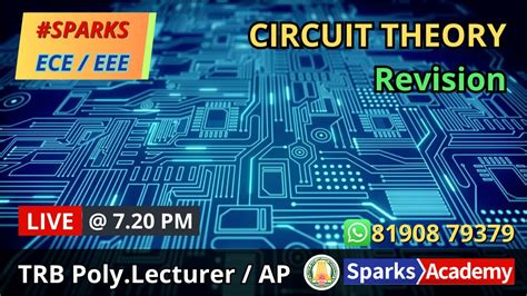 Live Pm Trb Polytechnic Lecturer Ece Eee Circuit Theory