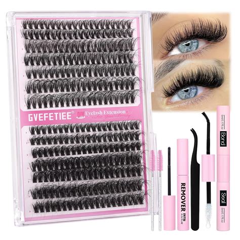 Gvefetiee Fluffy Lash Extension Kit Diy Eyelash Extension Kit 40d50d Wispy Eyelash