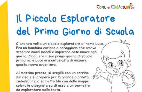 Il Piccolo Esploratore Del Primo Giorno Di Scuola Accoglienza