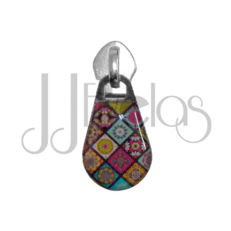 JJ2107 CURSOR GOTA PARA ZÍPER N 5 DR 21 MANDALAS 31 JJFIVELAS